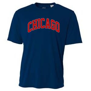 Chicago Retro Gift Cooling Performance Crew T-Shirt