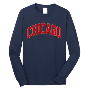 Chicago Retro Gift Long Sleeve Shirt