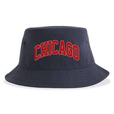 Chicago Retro Gift Sustainable Bucket Hat