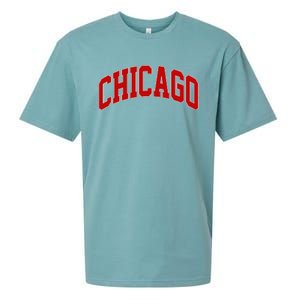 Chicago Retro Gift Sueded Cloud Jersey T-Shirt