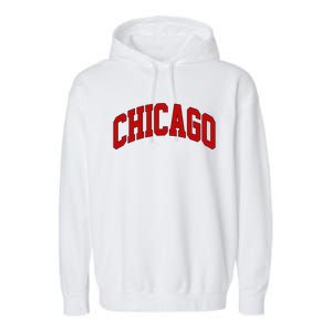 Chicago Retro Gift Garment-Dyed Fleece Hoodie