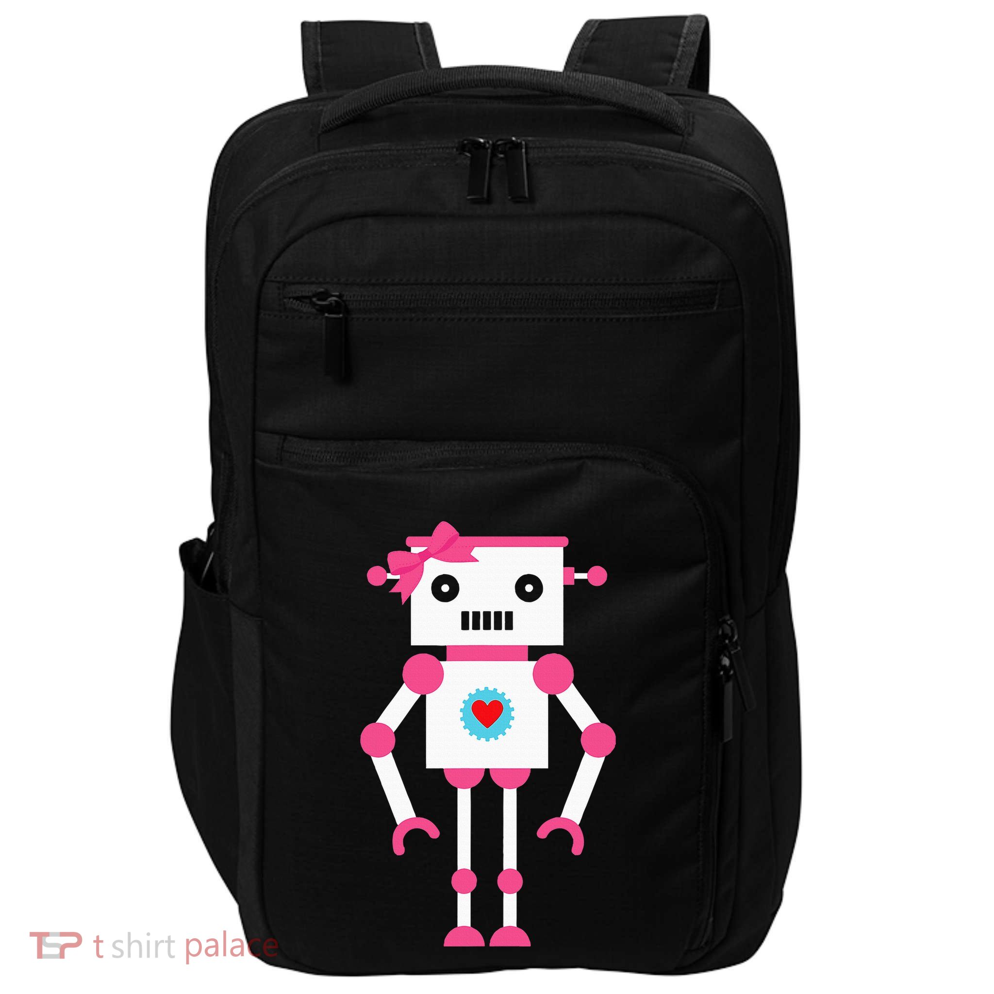 Cute Robot Girl Robots Impact Tech Backpack