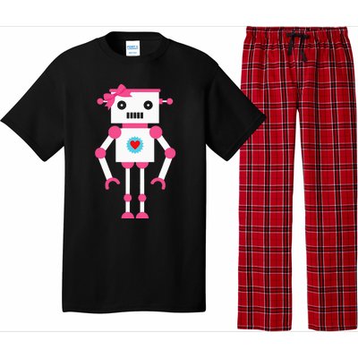 Cute Robot Girl Robots Pajama Set