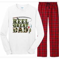 Camouflage Reel Great Dad Fishing Happy Fathers Day Long Sleeve Pajama Set