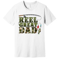 Camouflage Reel Great Dad Fishing Happy Fathers Day Premium T-Shirt