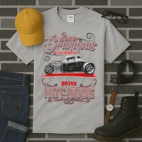 Cool Real Grandpas Drive Hot Rods Tall T-Shirt