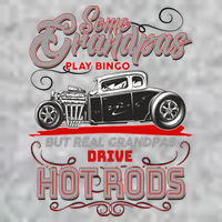 Cool Real Grandpas Drive Hot Rods Tall T-Shirt