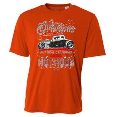 Cool Real Grandpas Drive Hot Rods Cooling Performance Crew T-Shirt