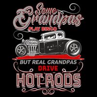 Cool Real Grandpas Drive Hot Rods Impact Tech Backpack