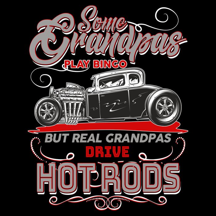 Cool Real Grandpas Drive Hot Rods Impact Tech Backpack