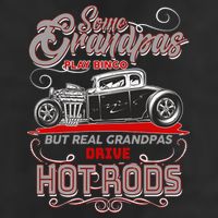 Cool Real Grandpas Drive Hot Rods 11oz C Handle Ceramic Mug