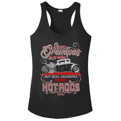 Cool Real Grandpas Drive Hot Rods Ladies PosiCharge Competitor Racerback Tank