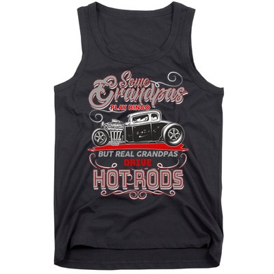 Cool Real Grandpas Drive Hot Rods Tank Top