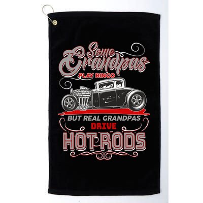 Cool Real Grandpas Drive Hot Rods Golf Towel