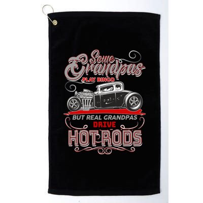 Cool Real Grandpas Drive Hot Rods Platinum Collection Golf Towel