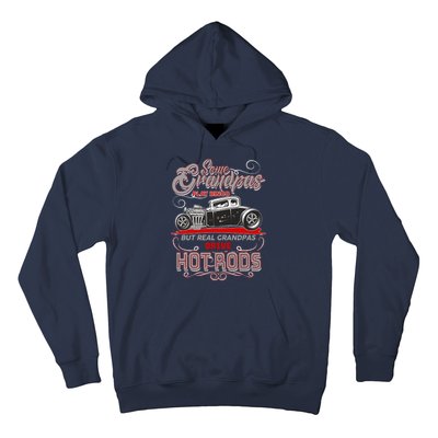 Cool Real Grandpas Drive Hot Rods Hoodie