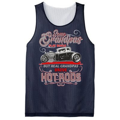 Cool Real Grandpas Drive Hot Rods Mesh Reversible Basketball Jersey Tank