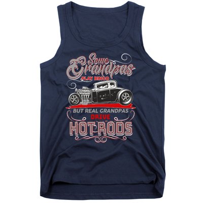 Cool Real Grandpas Drive Hot Rods Tank Top