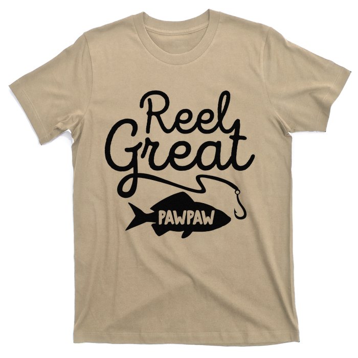 Cute Reel Great Pawpaw Fishing Grandpa Lover Fathers Day T-Shirt