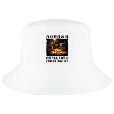 Cats Rpg Gamer Roll For Concentration Funny Quote Apparel Cool Comfort Performance Bucket Hat