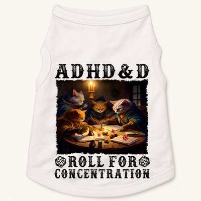 Cats Rpg Gamer Roll For Concentration Funny Quote Apparel Doggie Tank