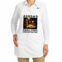 Cats Rpg Gamer Roll For Concentration Funny Quote Apparel Apron