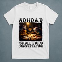 Cats Rpg Gamer Roll For Concentration Funny Quote Apparel T-Shirt