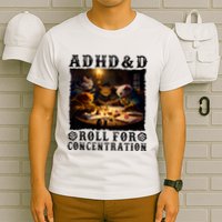 Cats Rpg Gamer Roll For Concentration Funny Quote Apparel T-Shirt