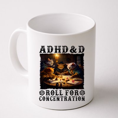 Cats Rpg Gamer Roll For Concentration Funny Quote Apparel Mug