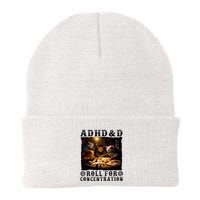 Cats Rpg Gamer Roll For Concentration Funny Quote Apparel Beanie