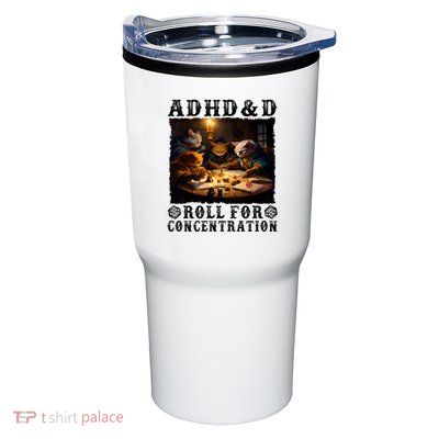 Cats Rpg Gamer Roll For Concentration Funny Quote Apparel Tumbler