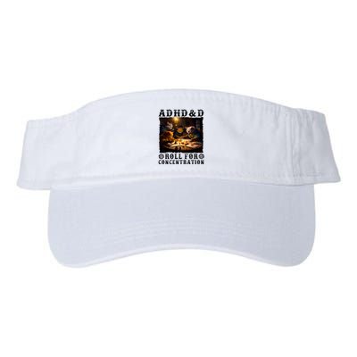 Cats Rpg Gamer Roll For Concentration Funny Quote Apparel Valucap Bio-Washed Visor