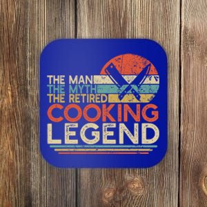 Chef Retiret Gift Myth Retired Cooking Legend Great Gift Coaster