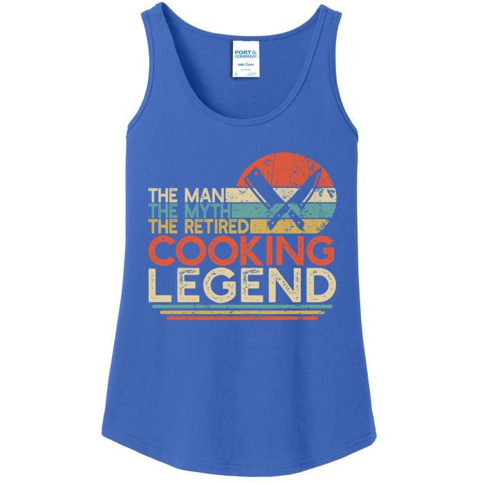 Chef Retiret Gift Myth Retired Cooking Legend Great Gift Ladies Essential Tank