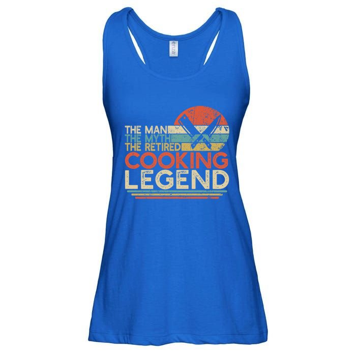 Chef Retiret Gift Myth Retired Cooking Legend Great Gift Ladies Essential Flowy Tank