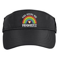 Christian Rainbow God Keeps His Promises Bible Noah Adult Drive Performance Visor