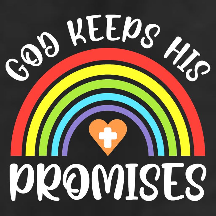 Christian Rainbow God Keeps His Promises Bible Noah Adult Drive Performance Visor