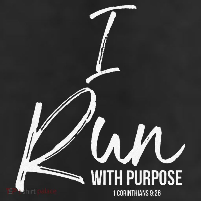 Christian Running Gift For Runners I Run With Purpose 25L Jumbo Tote