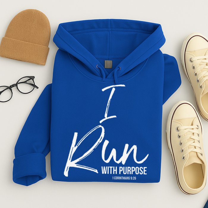 Christian Running Gift For Runners I Run With Purpose Hoodie