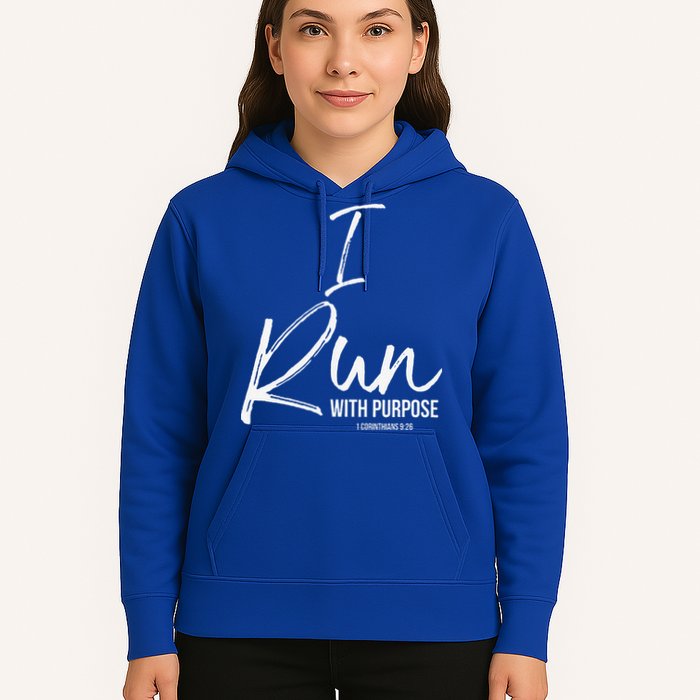 Christian Running Gift For Runners I Run With Purpose Hoodie