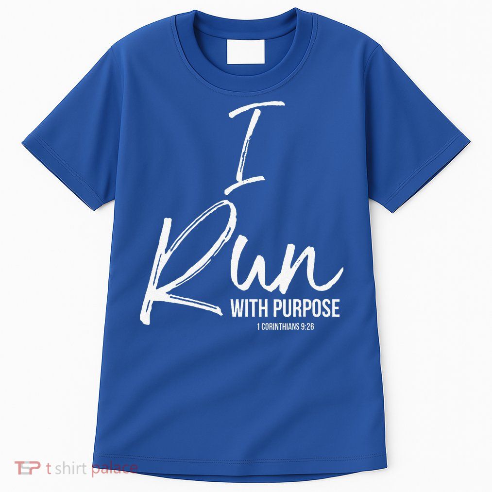 Christian Running Gift For Runners I Run With Purpose Tall T-Shirt