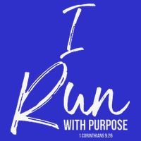 Christian Running Gift For Runners I Run With Purpose Button