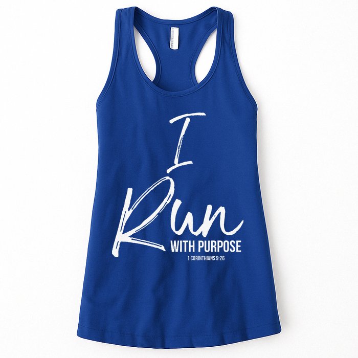 Christian Running Gift For Runners I Run With Purpose Womens Tank Top