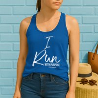 Christian Running Gift For Runners I Run With Purpose Womens Tank Top
