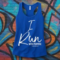 Christian Running Gift For Runners I Run With Purpose Womens Tank Top