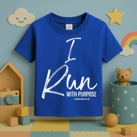 Christian Running Gift For Runners I Run With Purpose Toddler T-Shirt