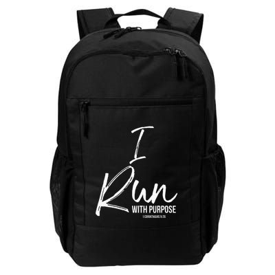 Christian Running Gift For Runners I Run With Purpose Daily Commute Backpack