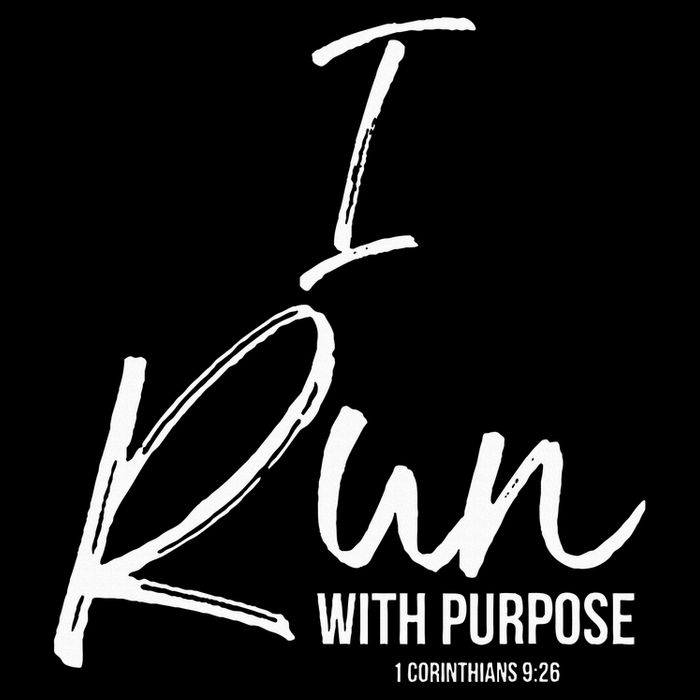 Christian Running Gift For Runners I Run With Purpose Toddler T-Shirt