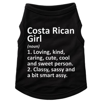 COSTA RICAN GIRL COSTA RICA Gift Funny Country Roots Descent Doggie Tank