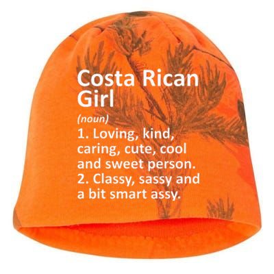 COSTA RICAN GIRL COSTA RICA Gift Funny Country Roots Descent Kati - Camo Knit Beanie